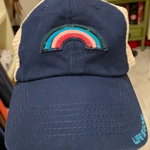 Life is Good Baseball Hat Rainbow EUC